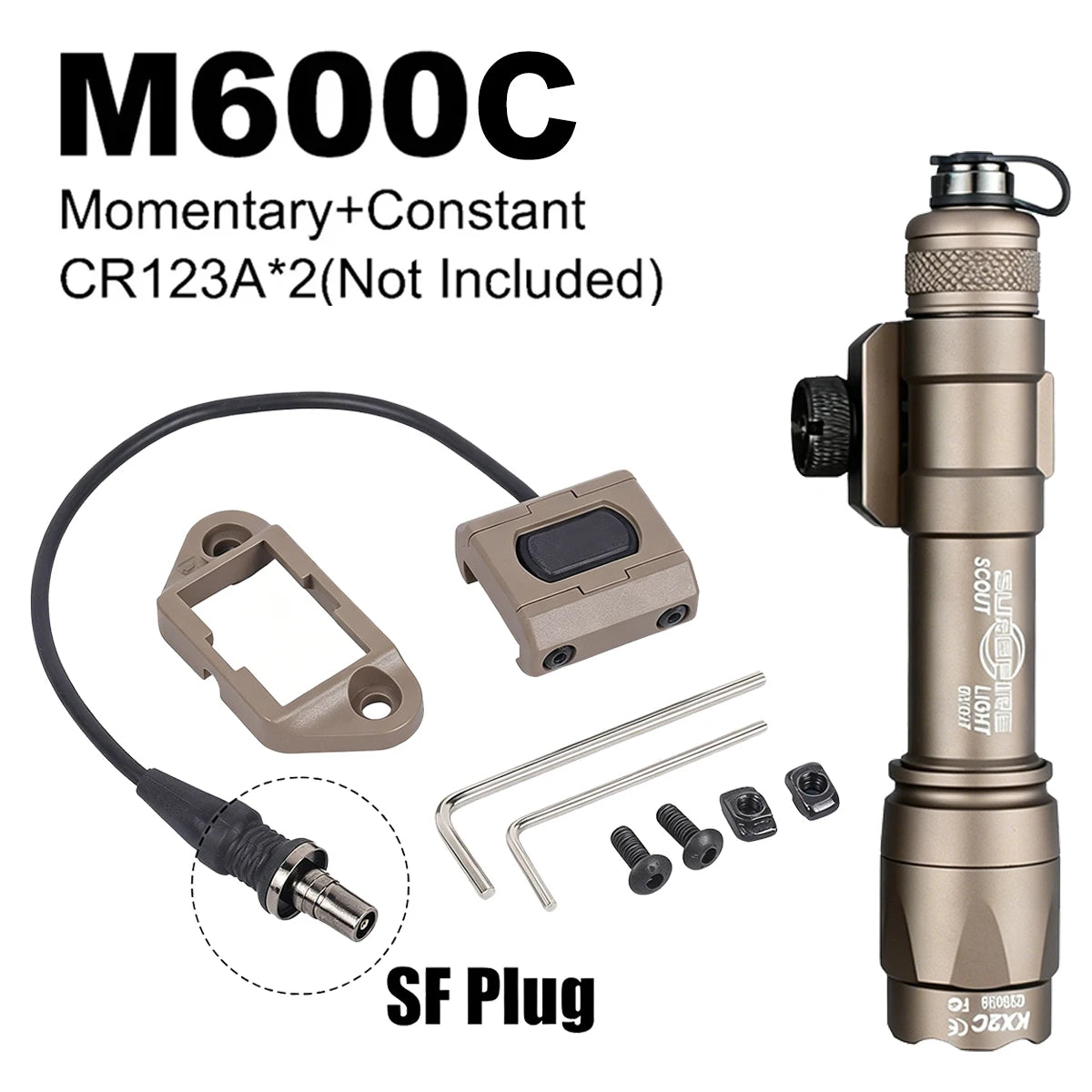 Torcia M600 Scout Light con Remoto (REPLICA SureFire)