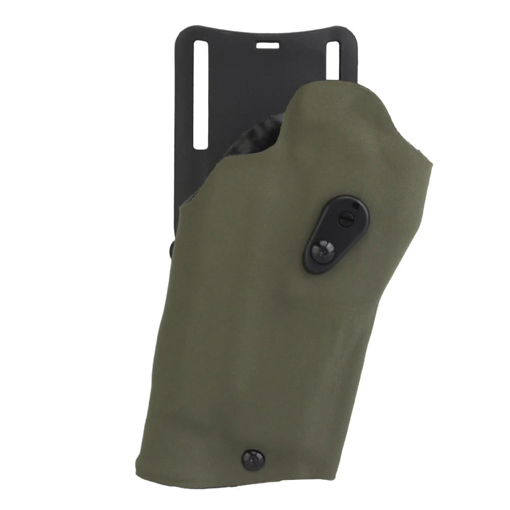 Fondina Rigida SIG P320 Light-Bearing con Sistema QLS e Cinghia Cosciale (Replica Safariland)